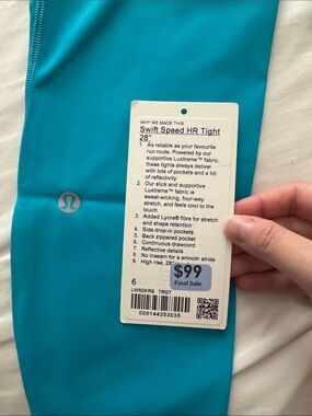 Lululemon Swift Speed HR Tight 28" - turquoise tide teal